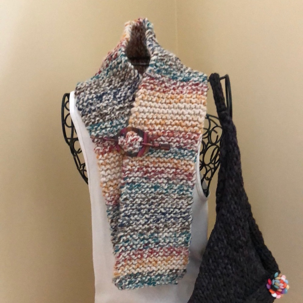 Unique one of a kind handmade! Scarf and headband